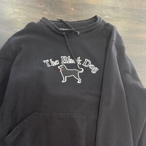 The Black Dog Classic Black Pet Hoodie